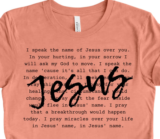 In Jesus name print